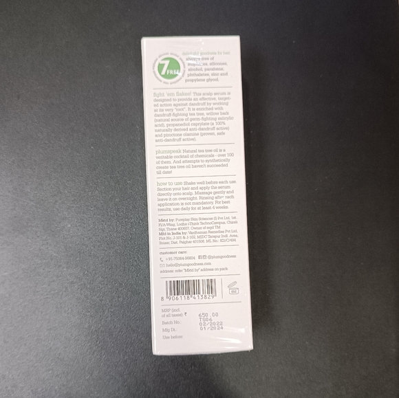 Plum dandruff fightening scalp serum - Picture 2 of 2